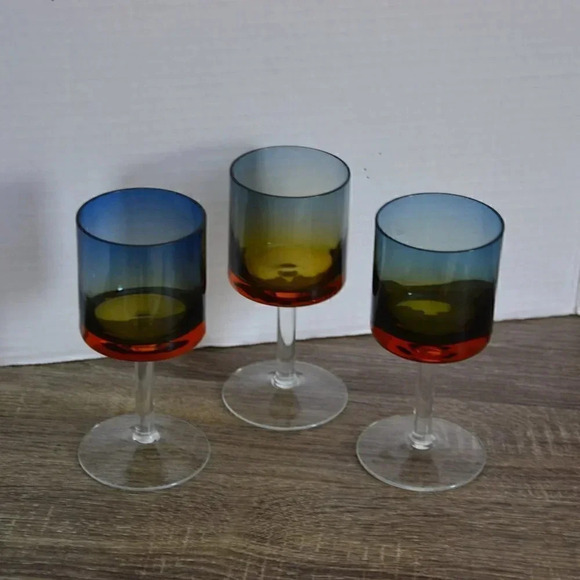 Vtg Sherry Glasses/Tealight Holders - Picture 3 of 9